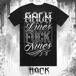 DIRTBAG - RACK LINES, FUCK NINES TEE